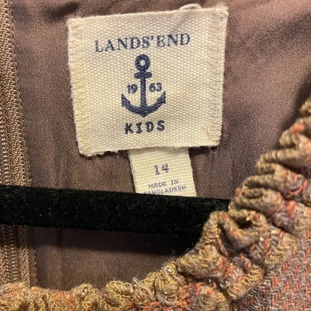 Lands’ End Girls Sleeveless Dress